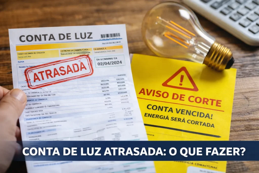 Conta de luz atrasada
