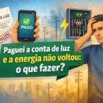 Paguei a conta de luz e a energia não voltou