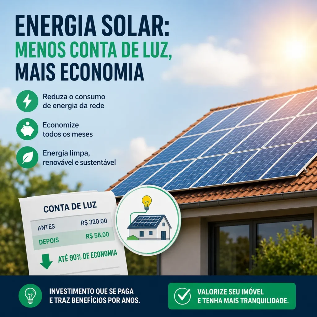 Como Reduzir a Conta de Luz com Energia Solar