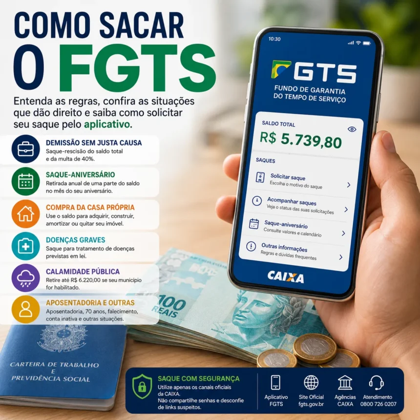 Como sacar o FGTS