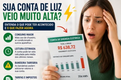 Conta de Luz veio muito alta