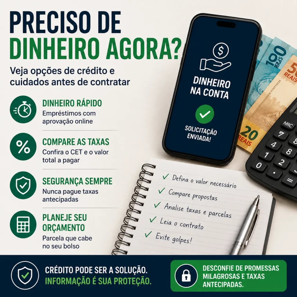 preciso de dinheiro agora