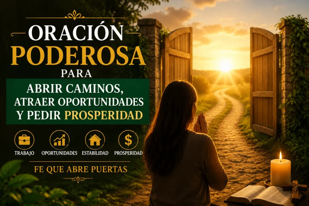 Oración Poderosa para Abrir Caminos