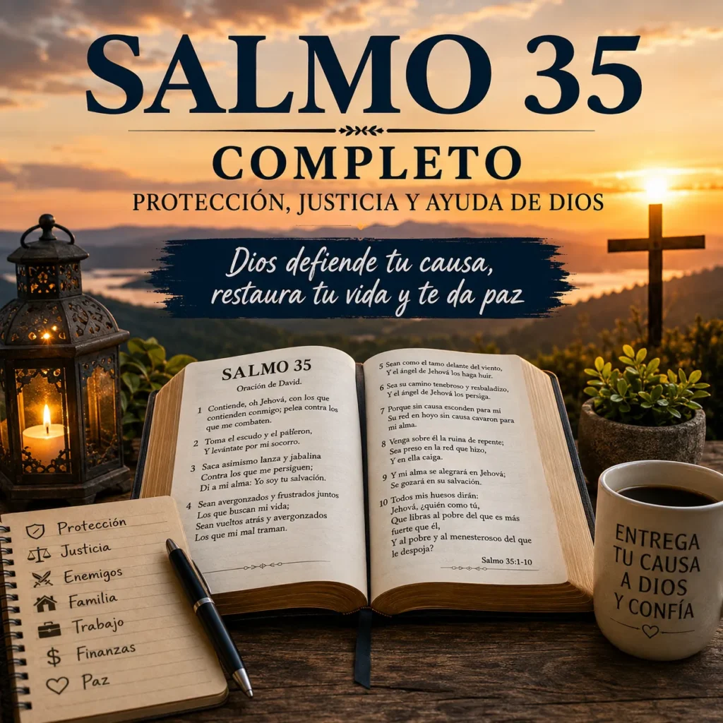 Salmo 35 Completo para Protección, Justicia y Enemigos