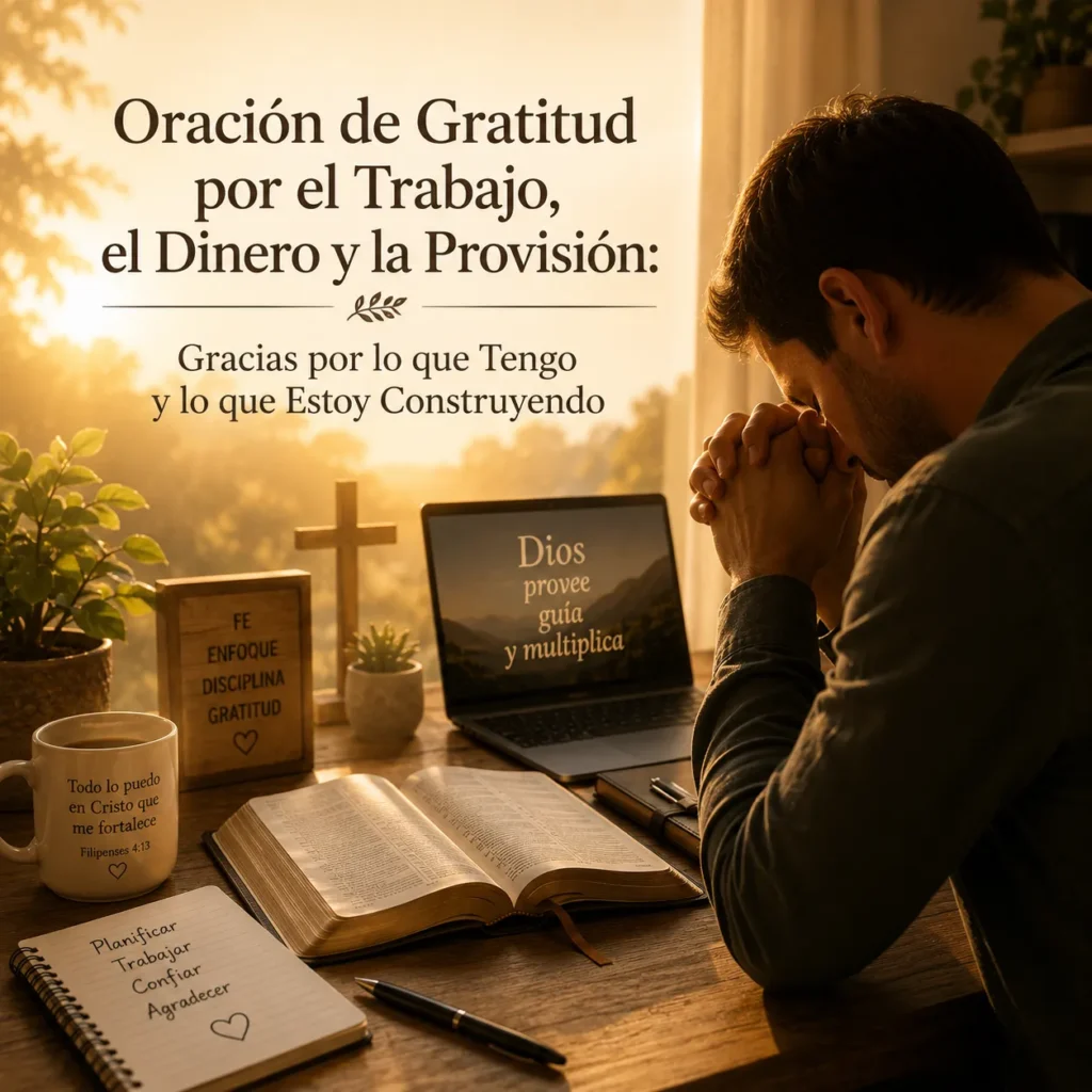 Oración de Gratitud por el Trabajo el Dinero y la Provisión
