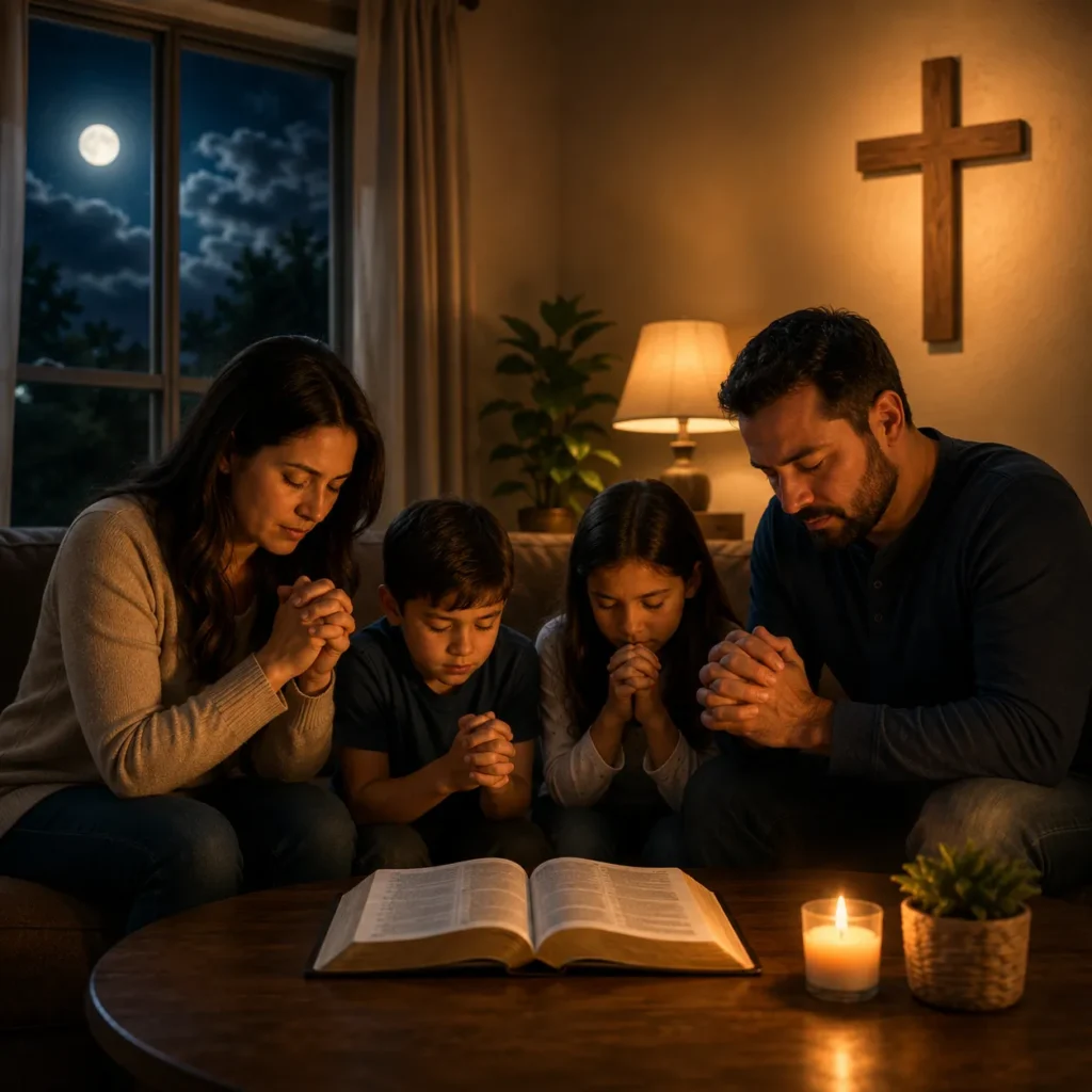 Oración de la Noche para Proteger a la Familia y el Hogar